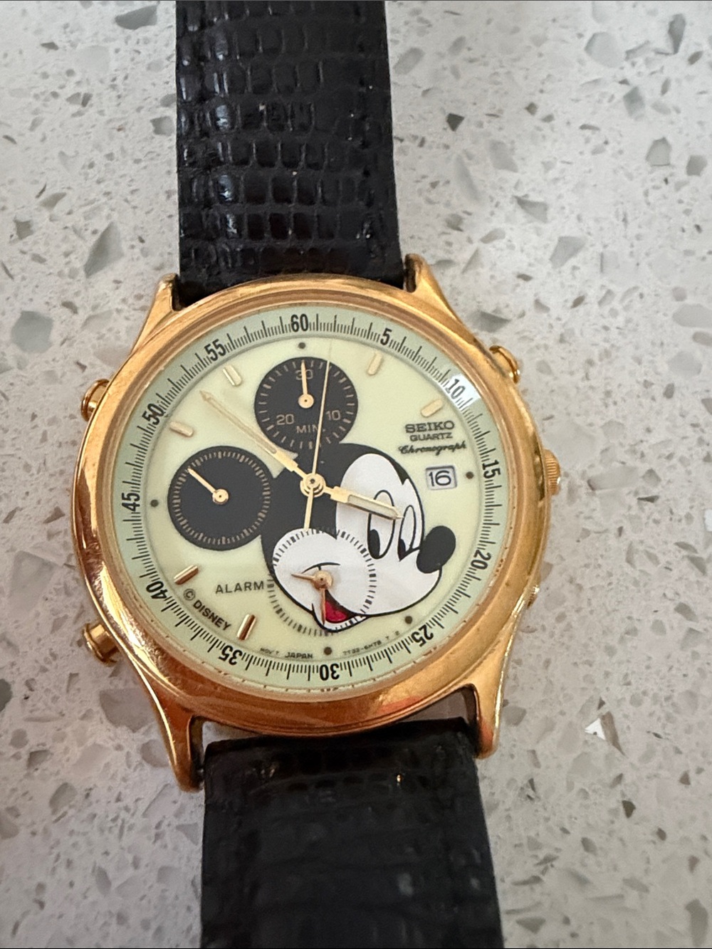 Rare Seiko Mickey Mouse Chronograph Watch